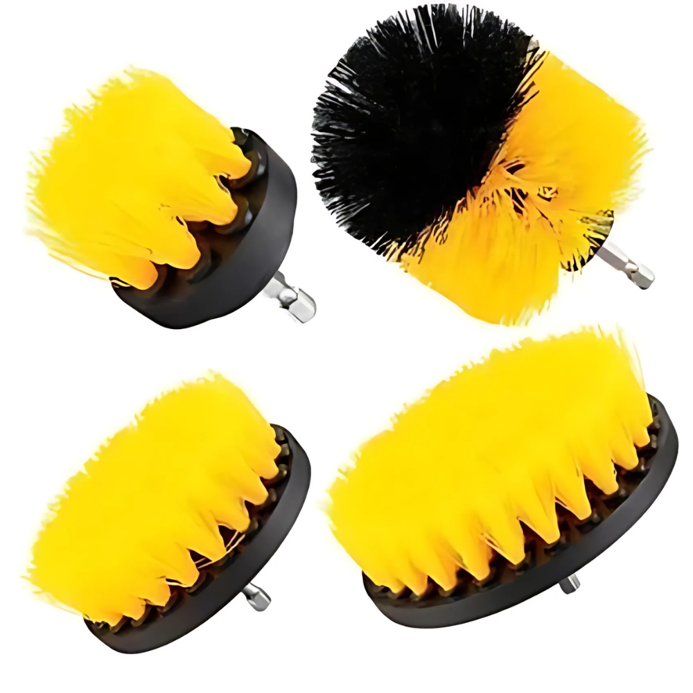 Cepillo Para Taladro Amarilo 4u Vapohouse
