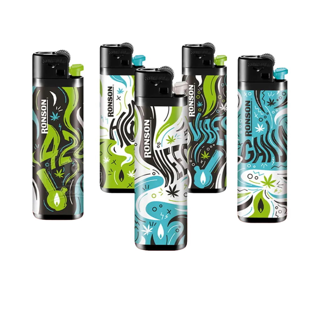 Pack 20u Encendedor Colourlite Hippie 1un Ronson