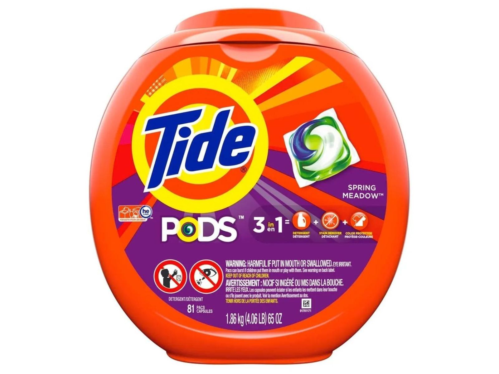 Detergente Capsulas Tide Pods 81u 3 en 1