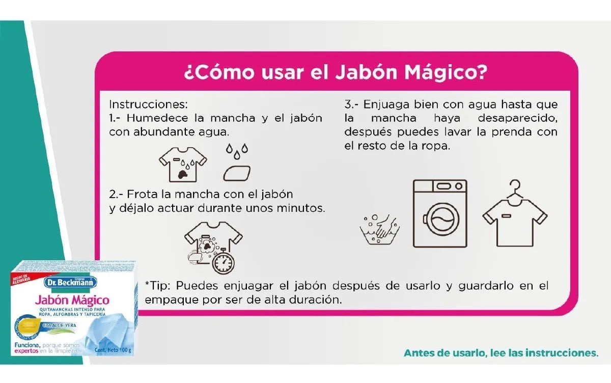 Quitamanchas Jabon Magico 100G Dr.Beckmann