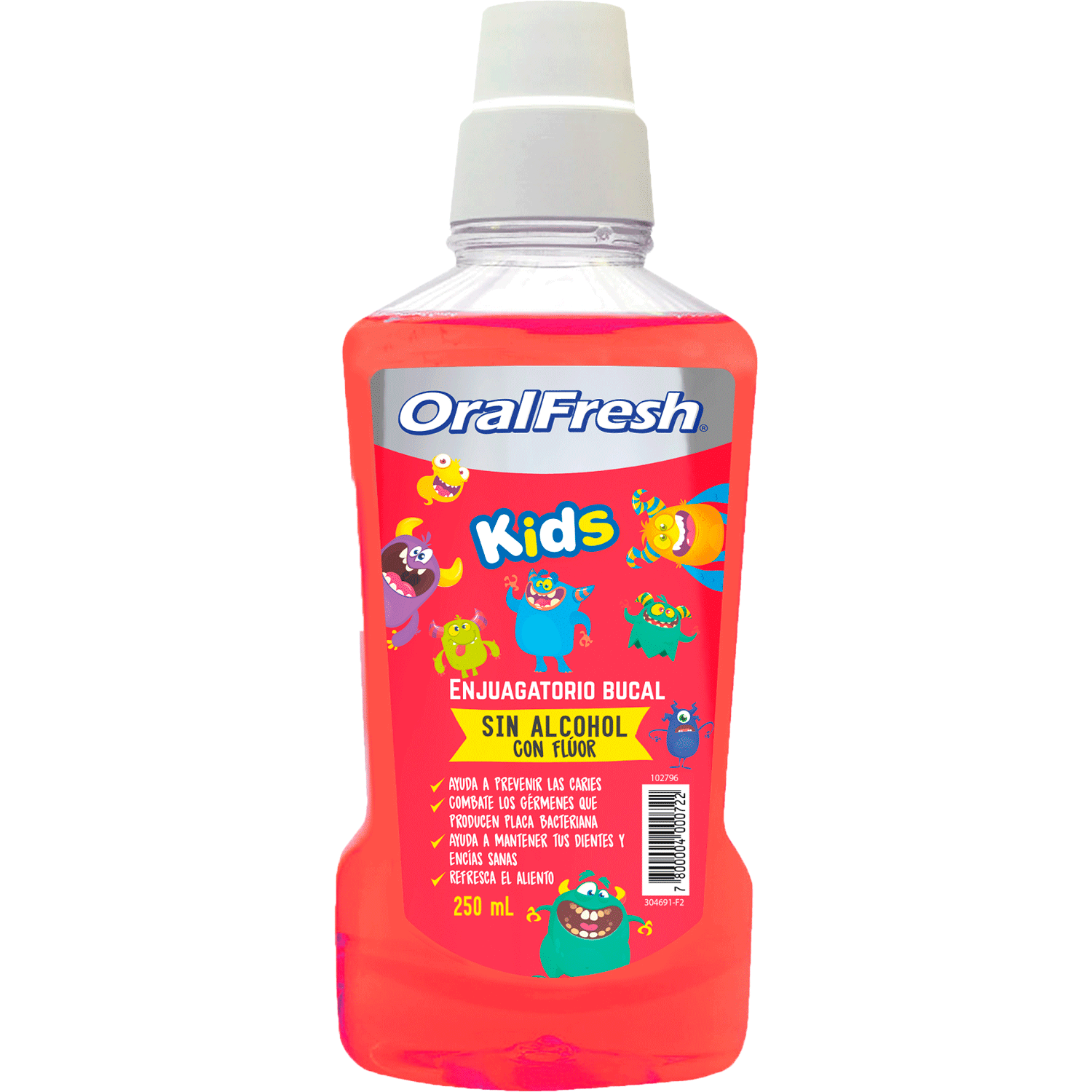 Enjuague Bucal Sin Alchol Kids 250ml Oral Fresh
