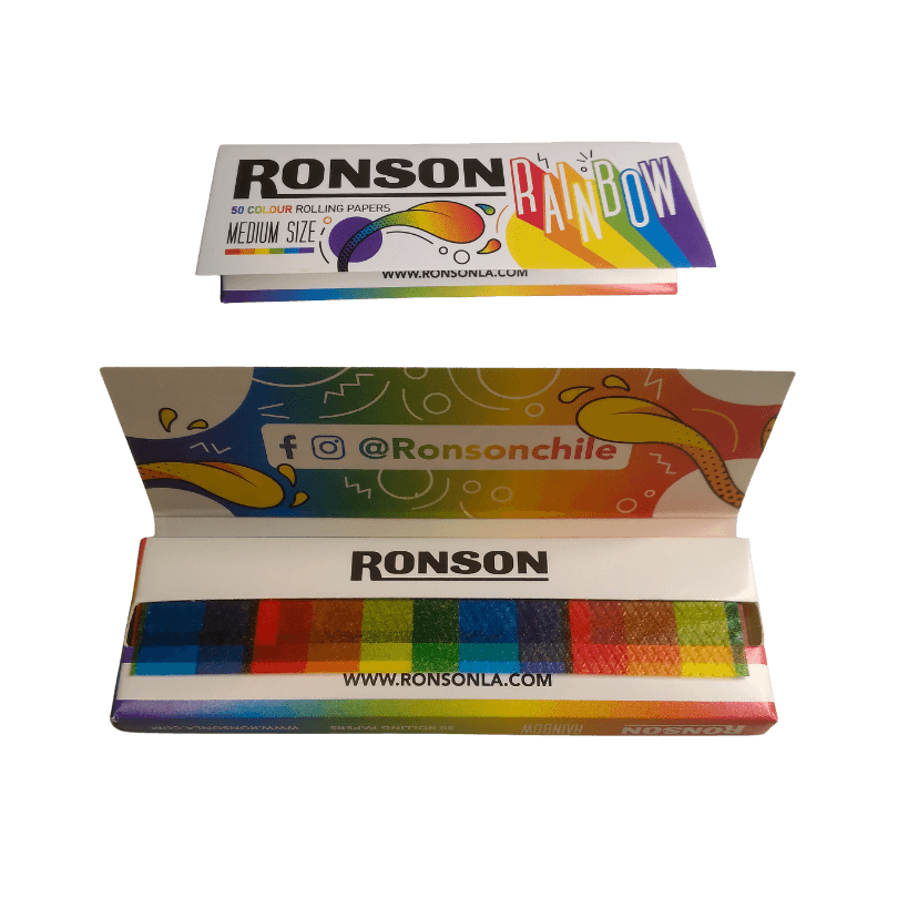 Pack 25u Papelillos Rainbow 1u Ronson
