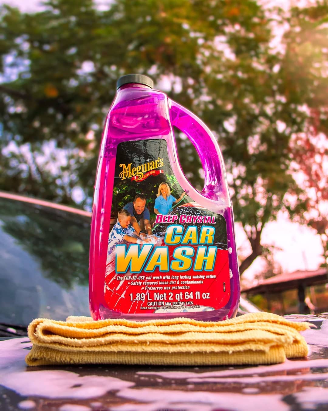 Shampoo Para Autos Deep Crystal Car Wash 1.89L (G10464) Meguiar’s