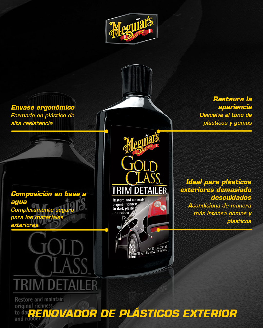 Renovador De Plastico Gold Class Trim Detailer 285ml (G10810) Meguiar’s