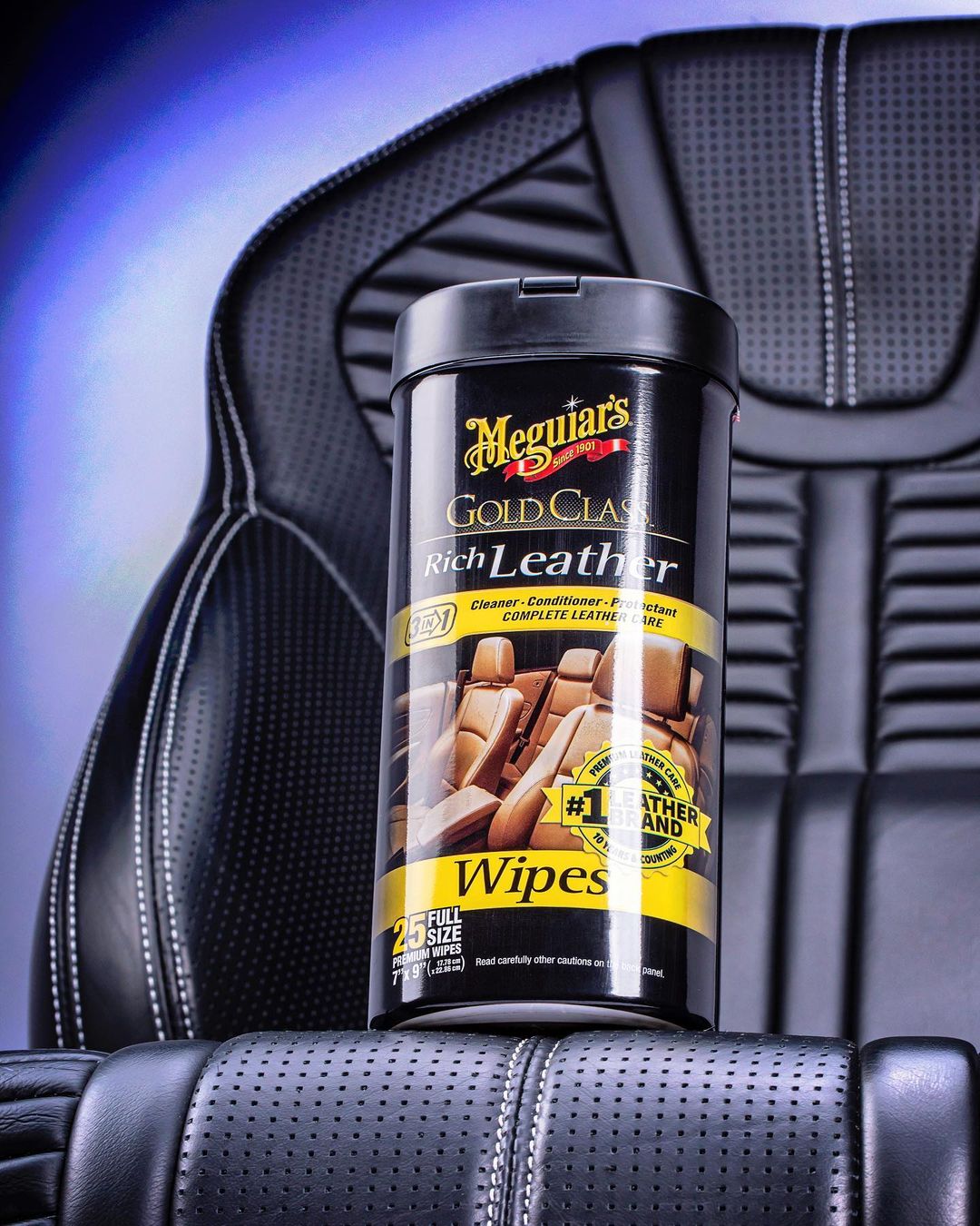 Toallitas Limpiadoras de Cuero Gold Class Rich Leather Wipes 25u · Meguiar's (G10900)