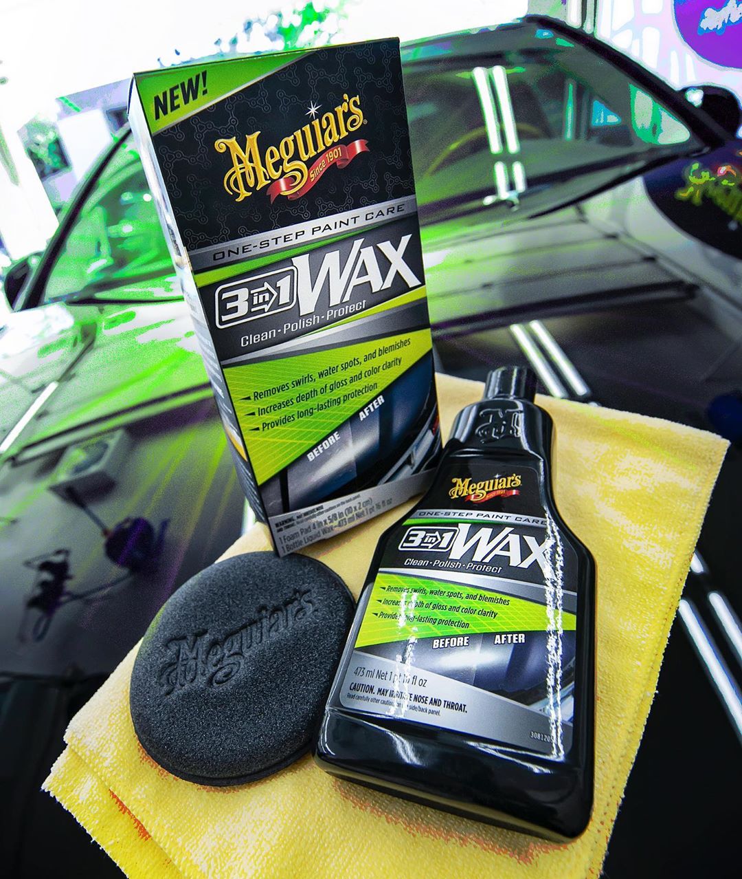 Cera Para Auto One Step Paint Care 3 In 1 Wax 473ml (G191016) Meguiar’s