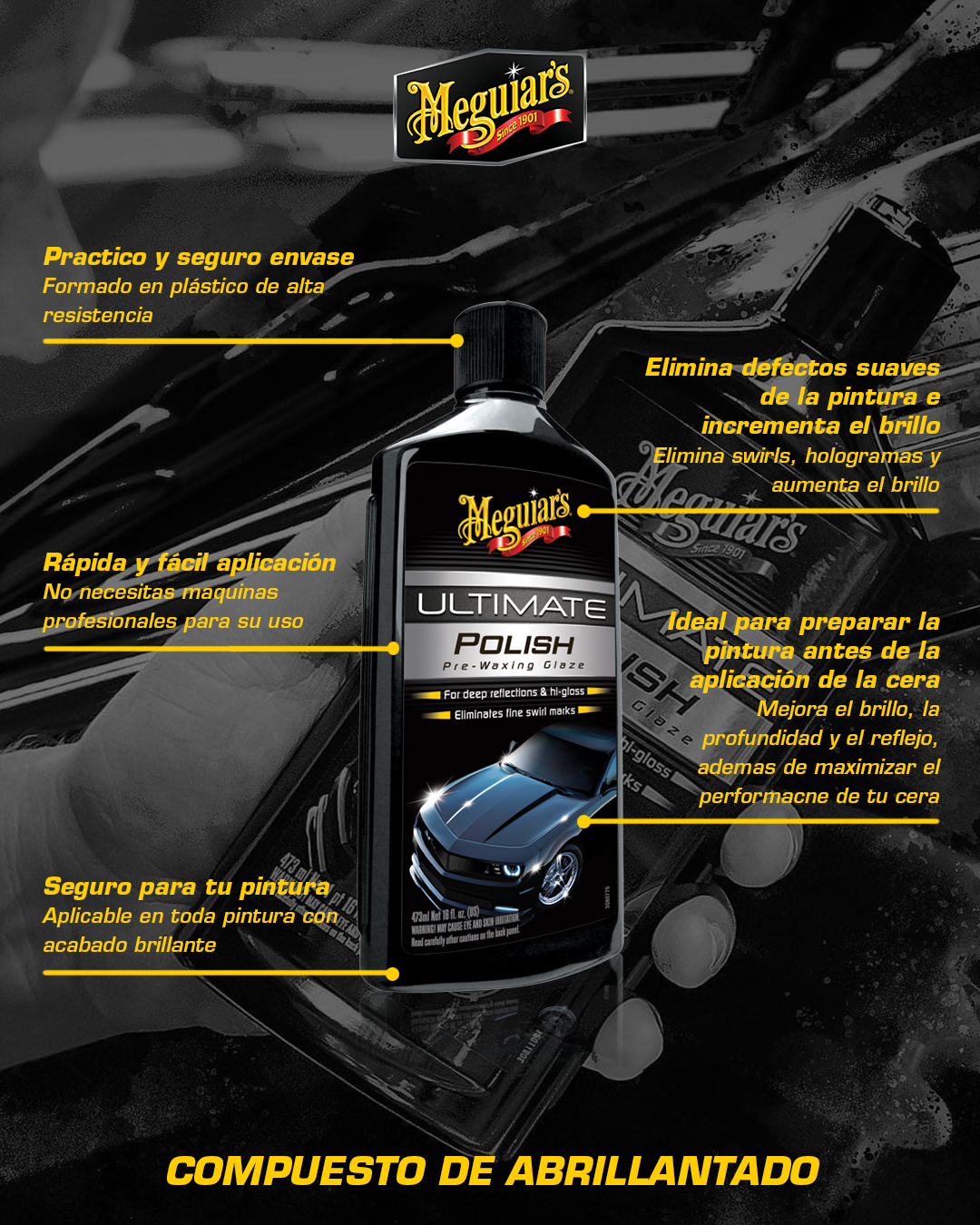 Abrillantador Ultimate Polish 473ml (G19216) Meguiar’s
