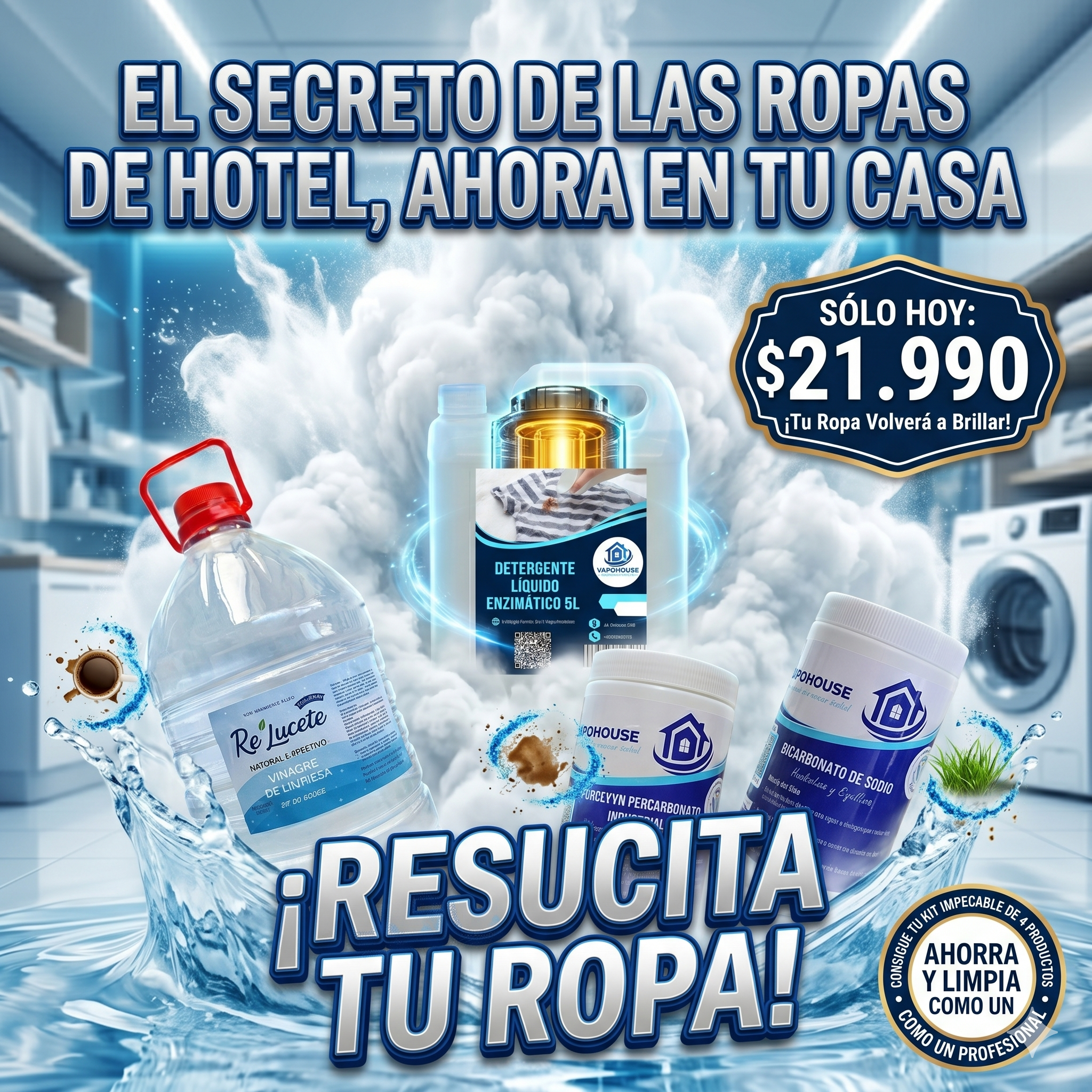 Kit Ropa Impecable PRO Vapohouse