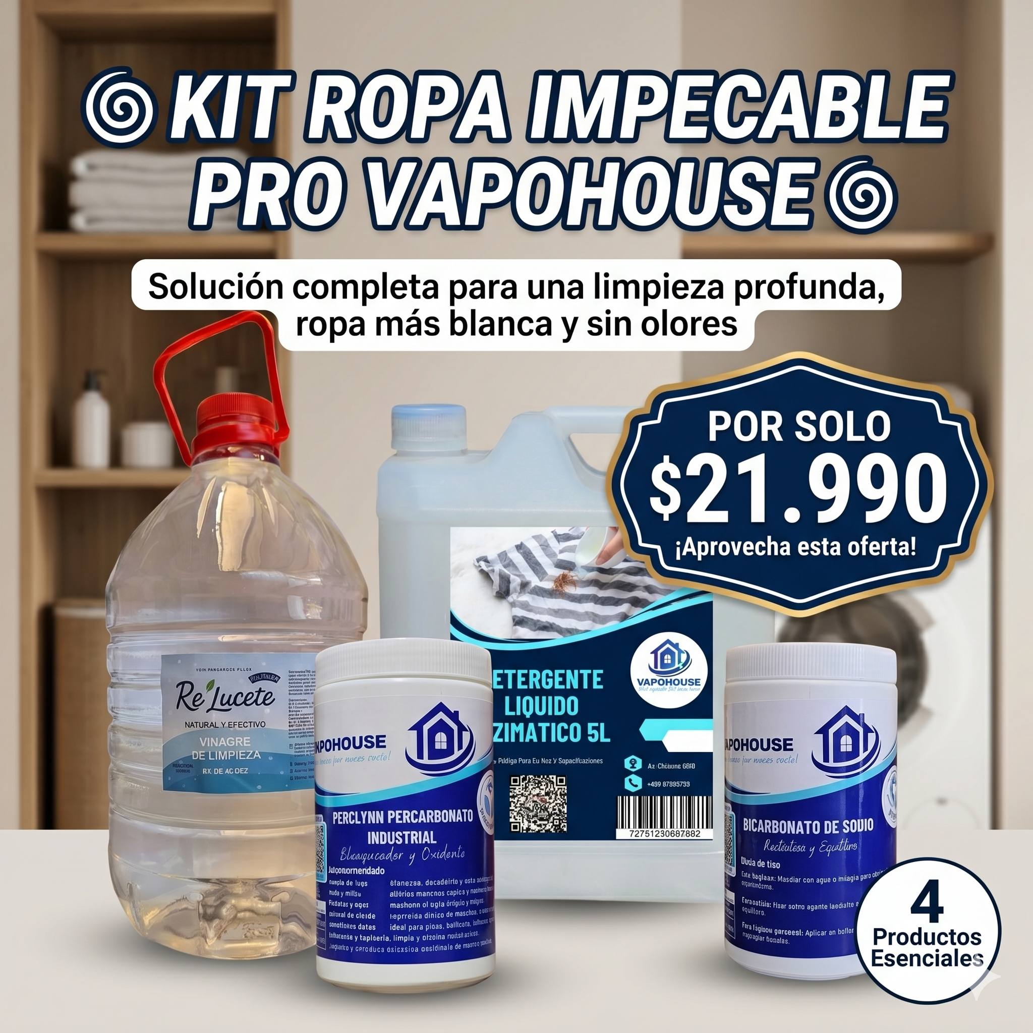 Kit Ropa Impecable PRO Vapohouse