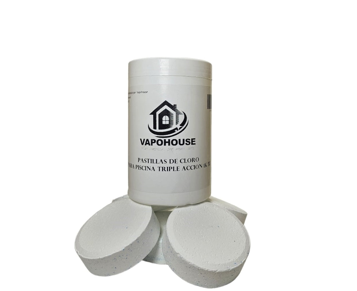 Pack 12u Pastillas De Cloro Triple Accion Para Piscina 1k Vapohouse