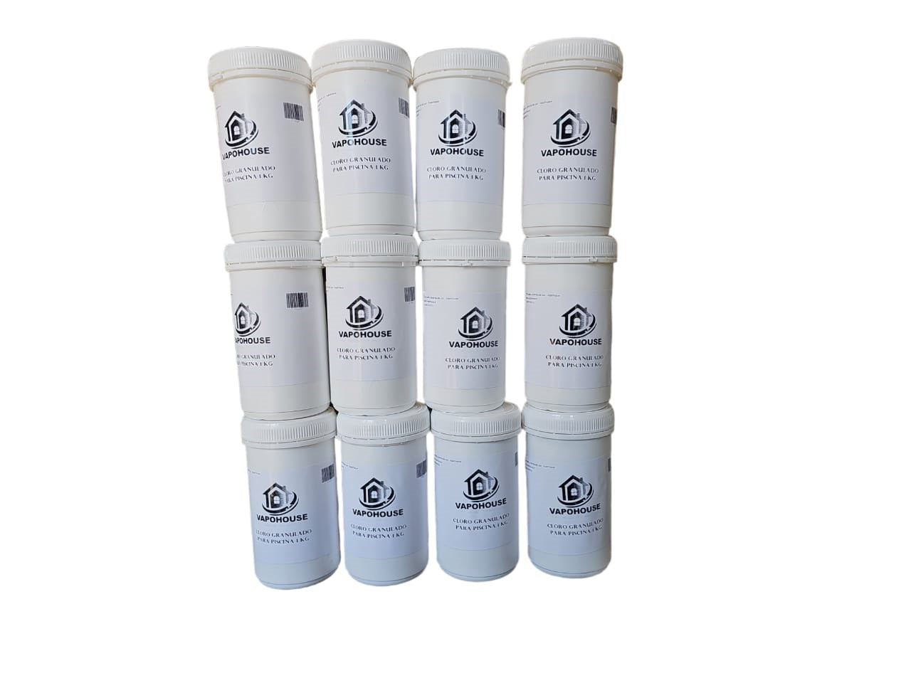 Pack 20u Cloro Granulado Para Piscina 60% 1k Vapohouse