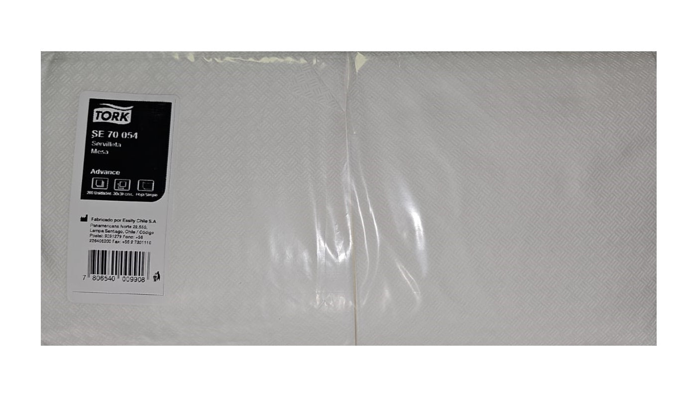 Servilleta Mesa 30x30cm 200u (70054) Tork