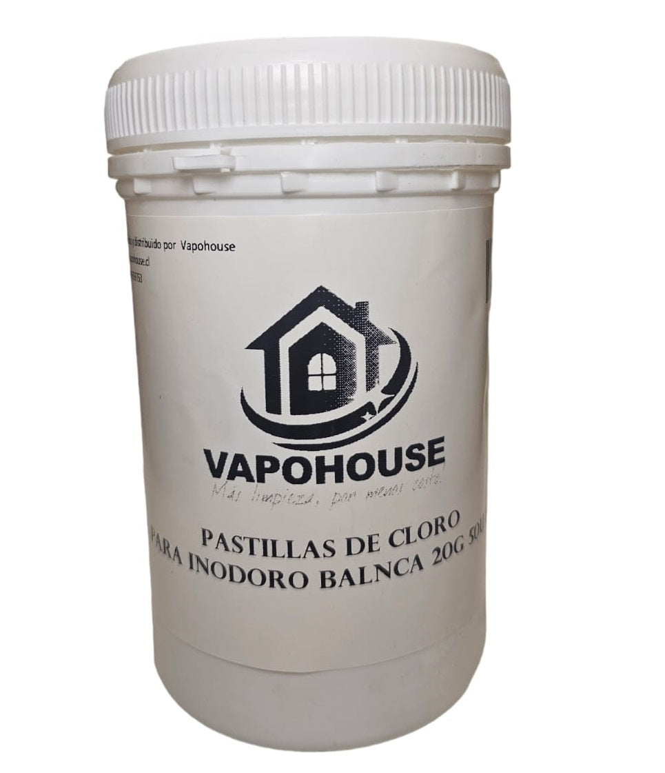 Pastillas De Cloro Para Inodoro Balnca 20g 50u 1k Vapohouse