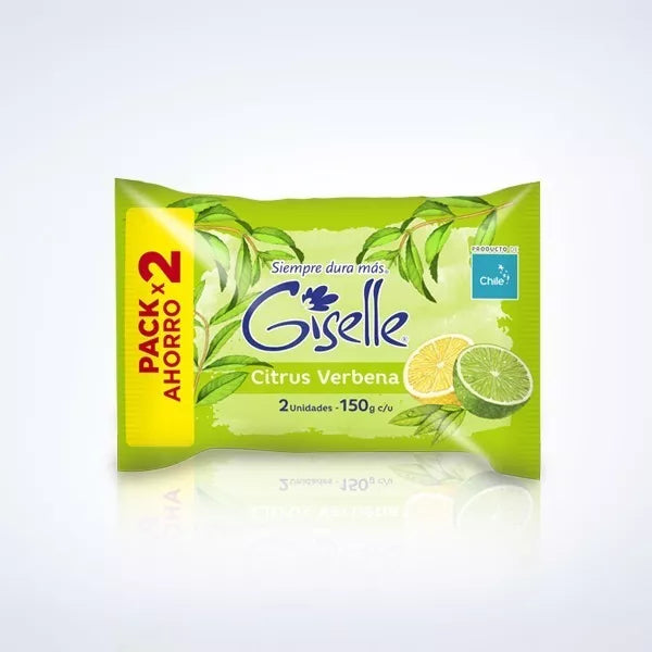Jabón en Barra Giselle Citrus Verbena Pack 2 300g Popeye