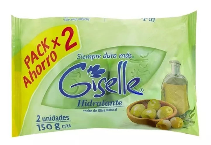 Jabón en Barra Giselle Hidratante Pack 2 300g Popeye