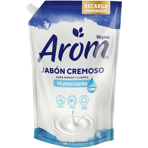 Jabon Liquido Cremoso Humectante 750ml Arom