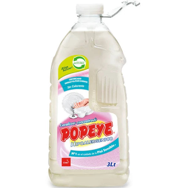 Lavaloza Hipoalergénico Botella 3L Popeye