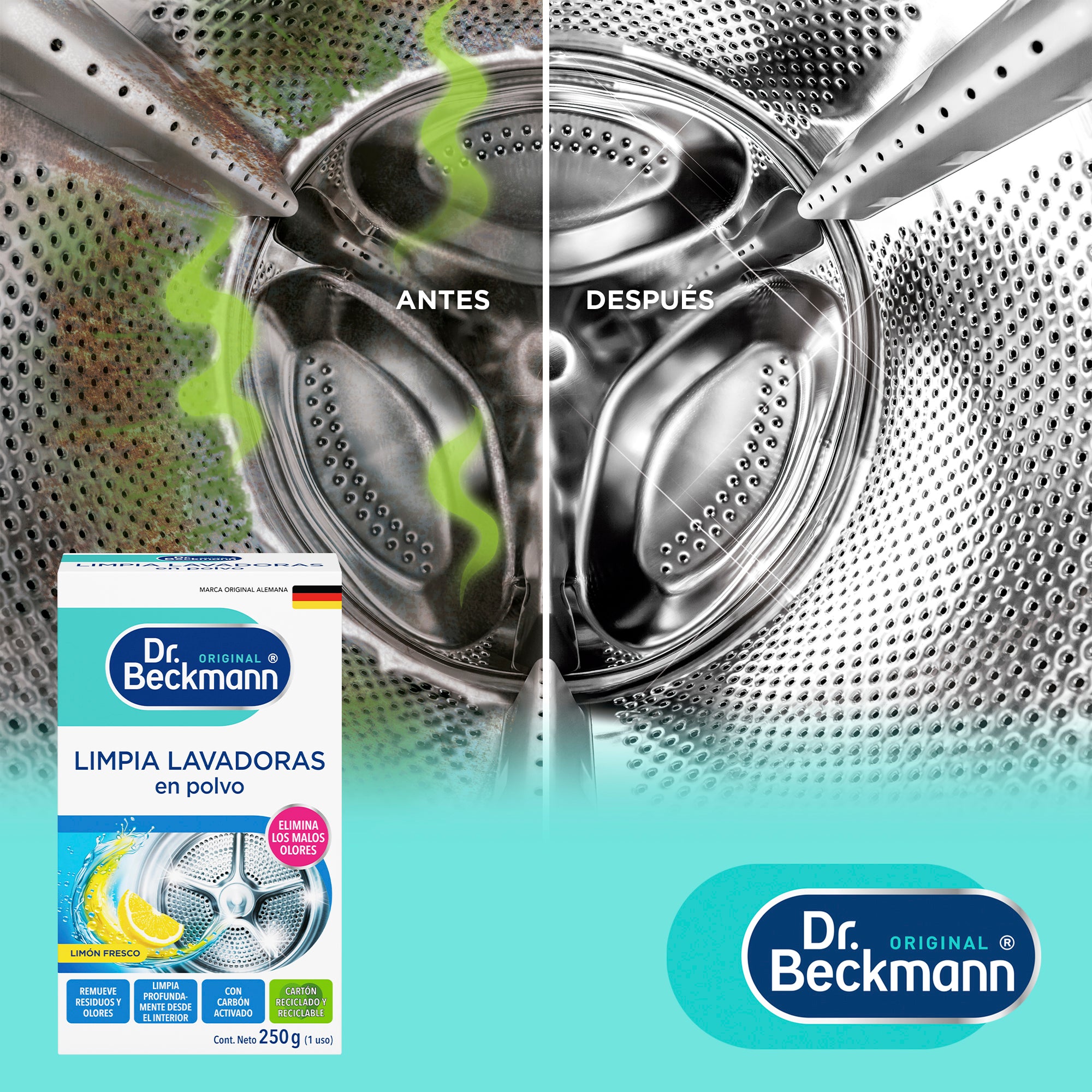 Limpia Lavadora En Polvo 250g Dr.Beckmann