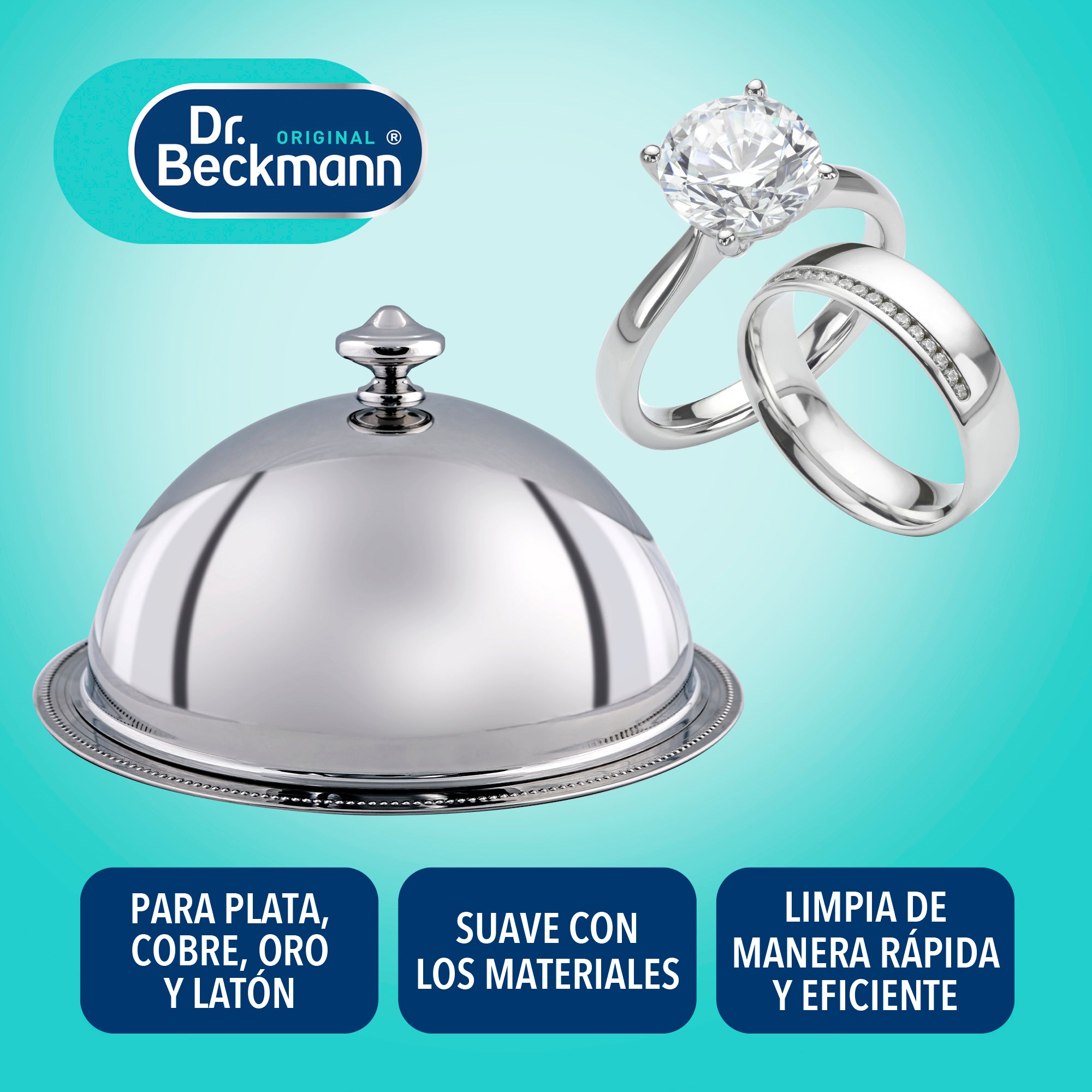 Toallitas Limpia Plata 12u Dr.Beckmann