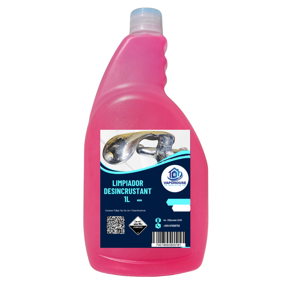Limpiador Desincrustante Sarro Acid Mousse 1L Vapohouse
