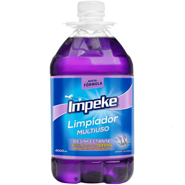 Limpiador Multiuso Desinfectante Aroma Lavanda 4Lts Impeke