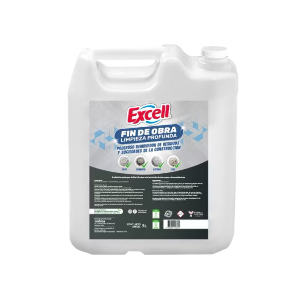 Limpiador Multiuso Para Fin De Obra 5L Excell