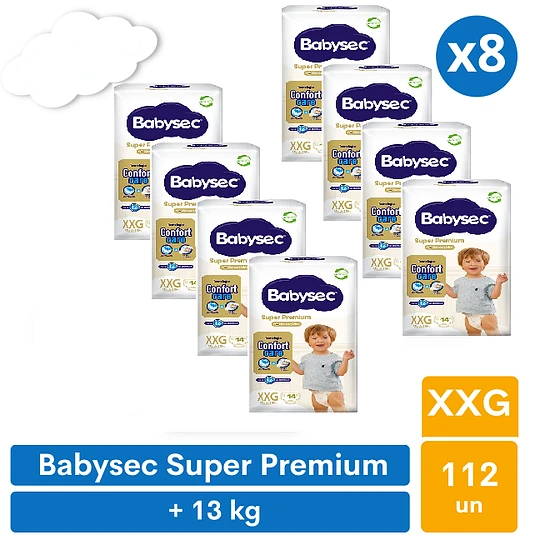 Pañales Super Premium XG 112u Babysec