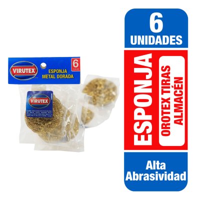Pack 6u Esponja Dorada Orotex 1u Virutex (copia)