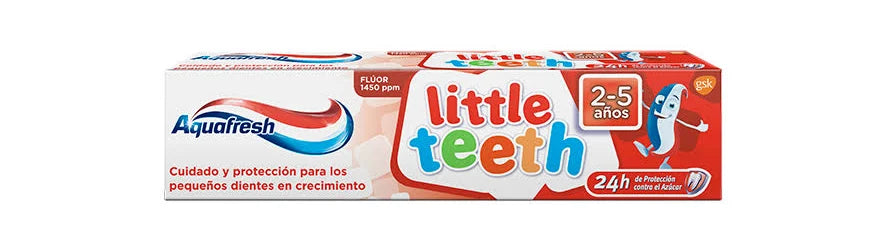 Pasta Dental Little Teeth 2-5 años 63g Aquafresh