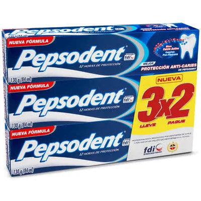 Pasta Dental Protección Anti Caries 3x2 (130g) Pepsodent