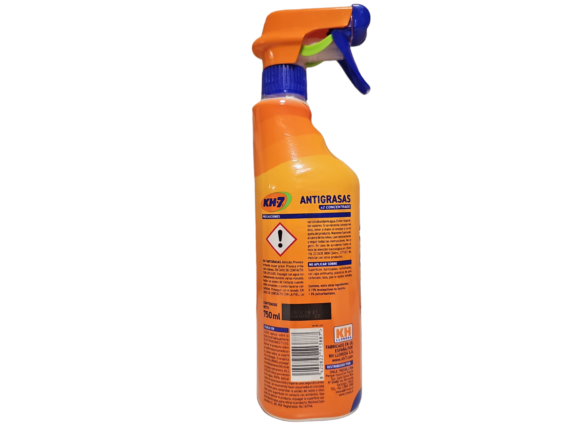 Limpiador Antigrasa Gatillo 750ml KH7