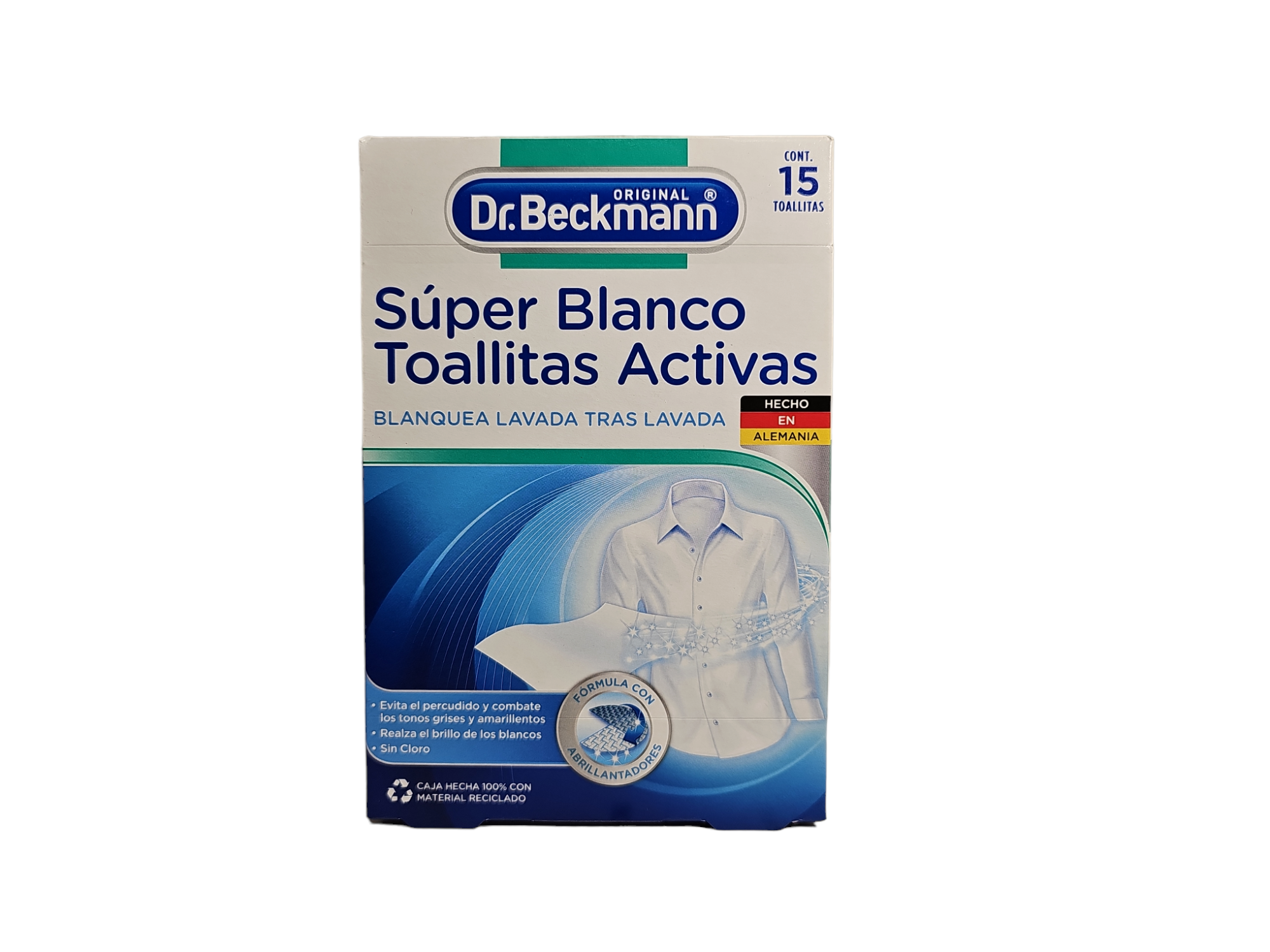 Toallitas Activas Super Blanco 15 Un Dr.Beckmann