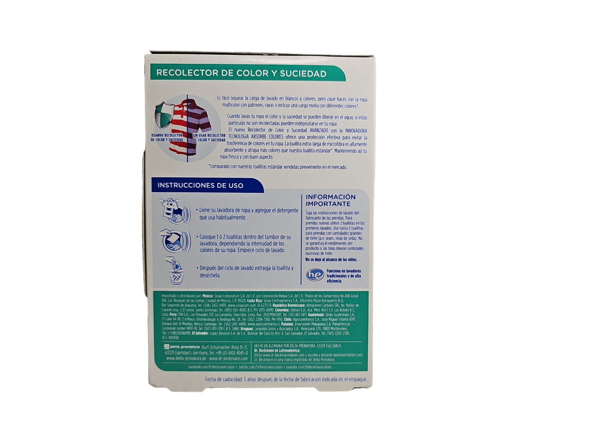 Recolector De Color y Suciedad 20u Dr.Beckma