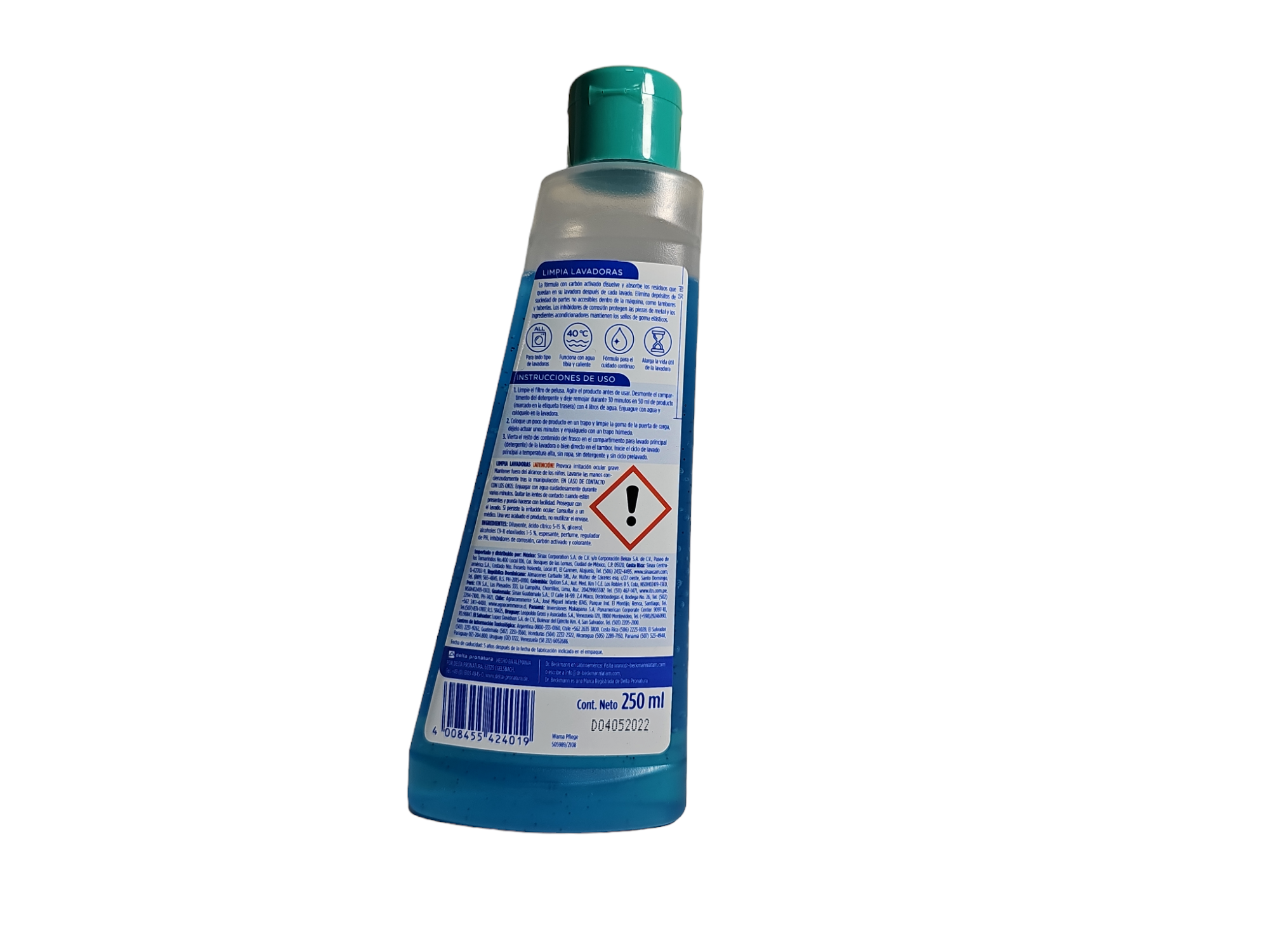 Limpia Lavadora 250ml Dr.Beckmann