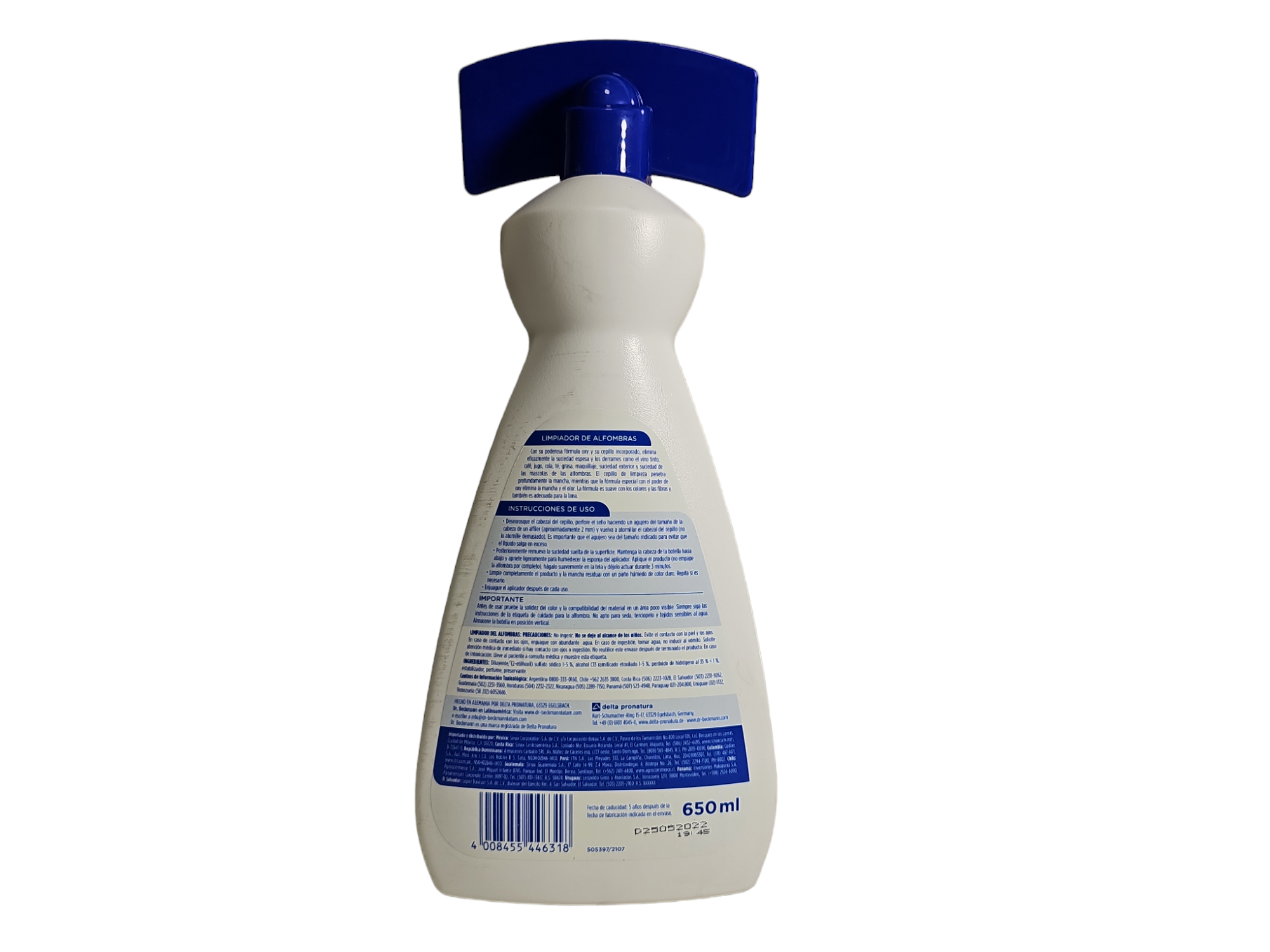 Limpiador De Alfombras 650ml Dr.Beckmann