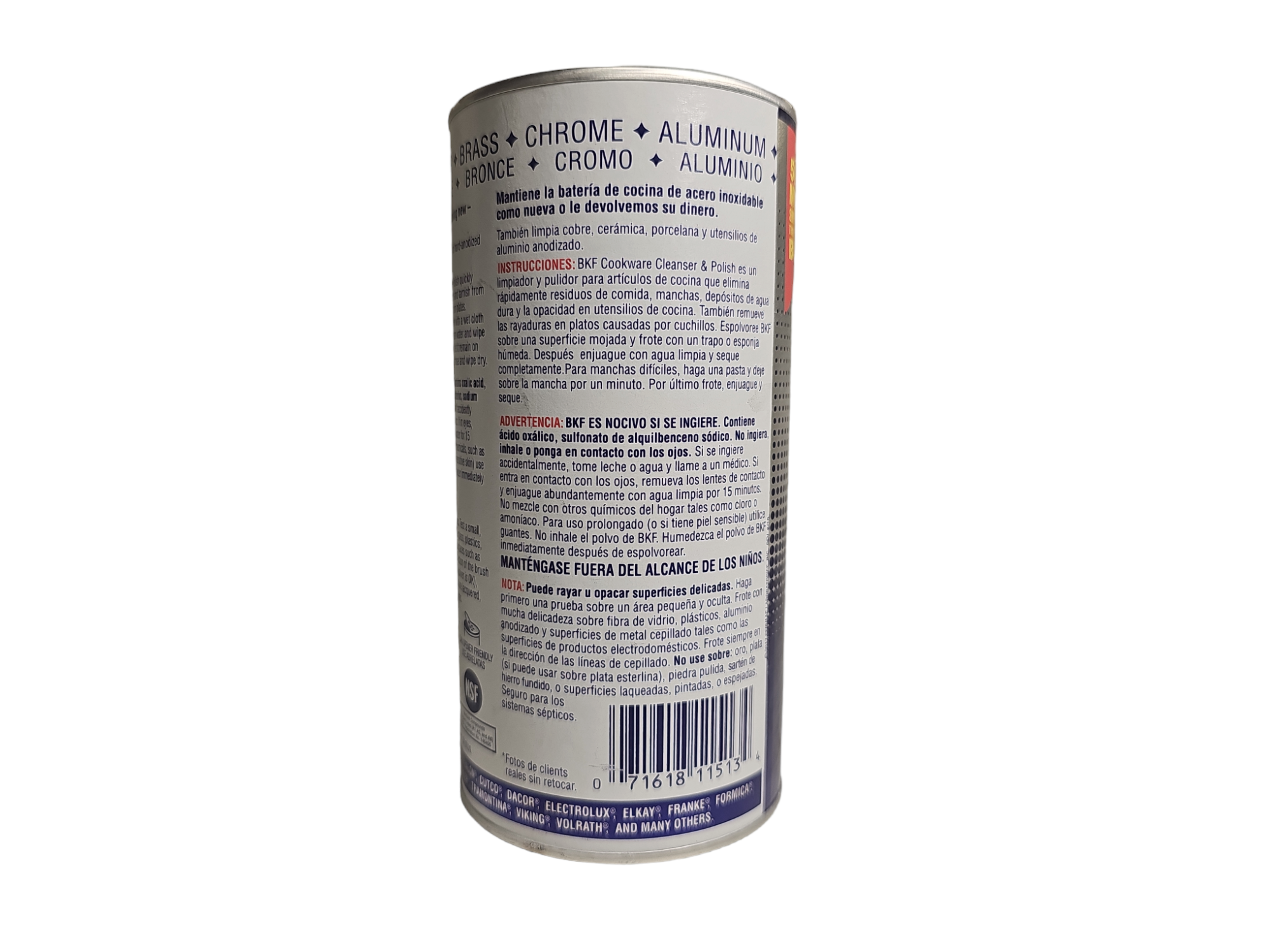Limpiador y Pulidor Utensilios Polish & Cleanser 340g BKF
