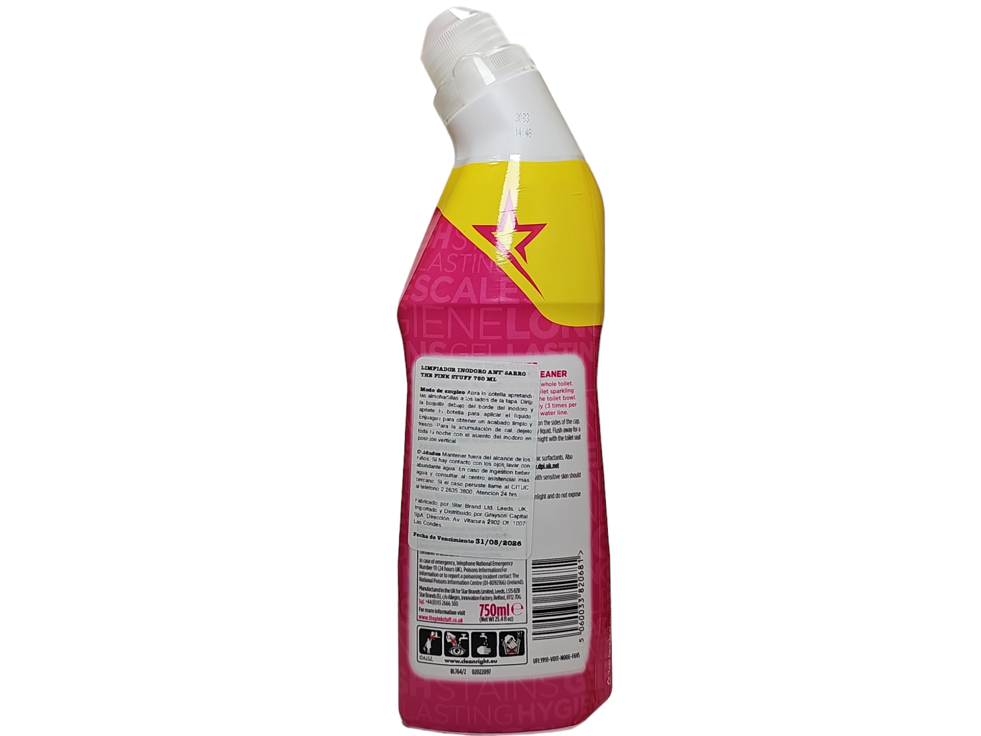 Limpiador Inodoro Antisarro 750ml The Pink Stuff