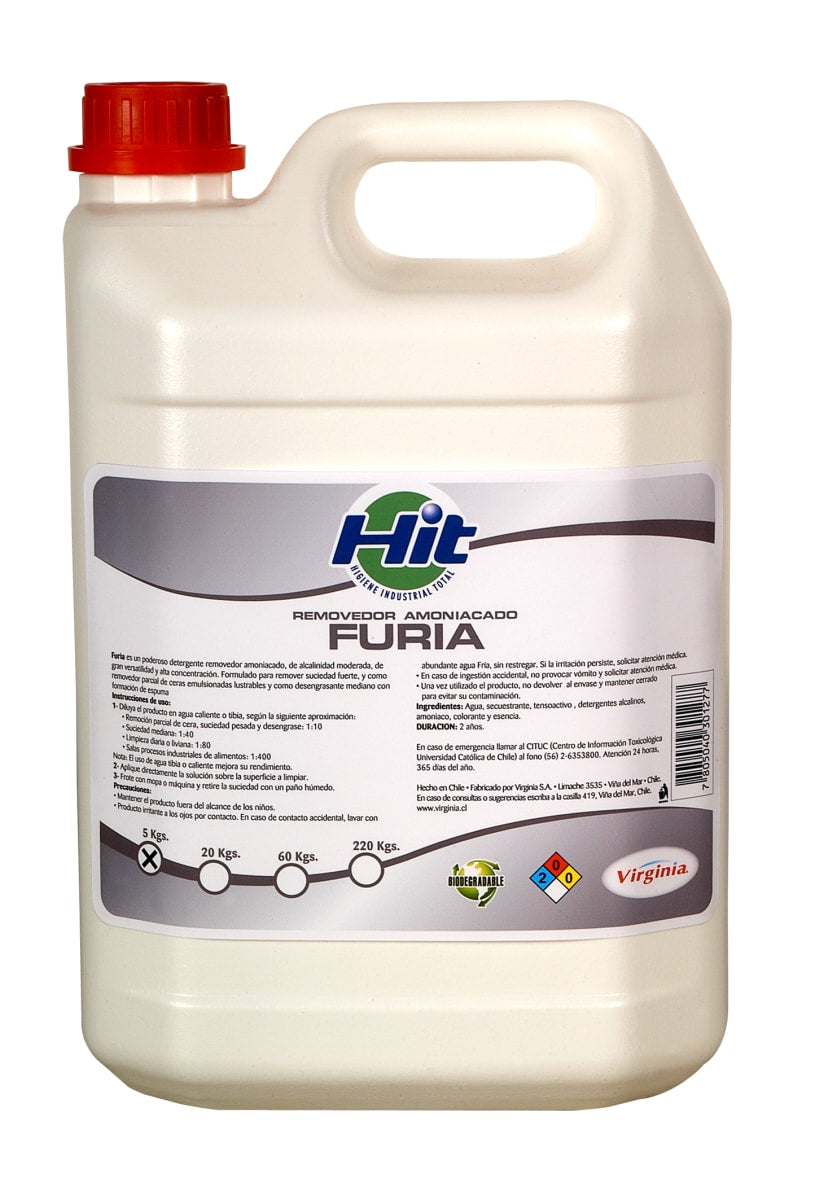 Removedor Amoniacado Furia 5L Virginia