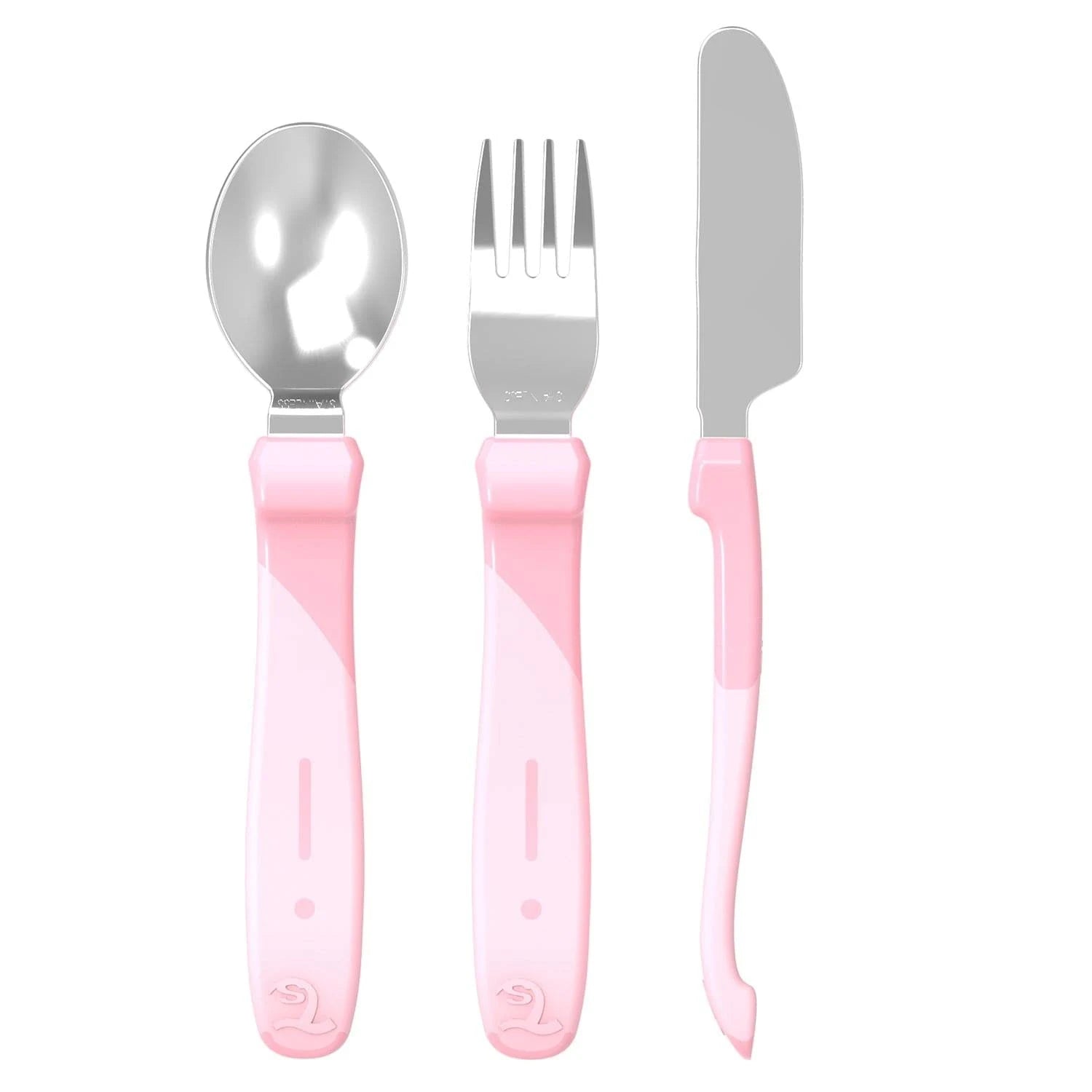 Servicio De Acero Inoxidable Rosado Pastel 12+m 1u Twistshake