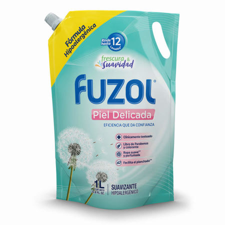 Suavizante Liquido Piel Delicada Doypack 1 Lt Fuzol
