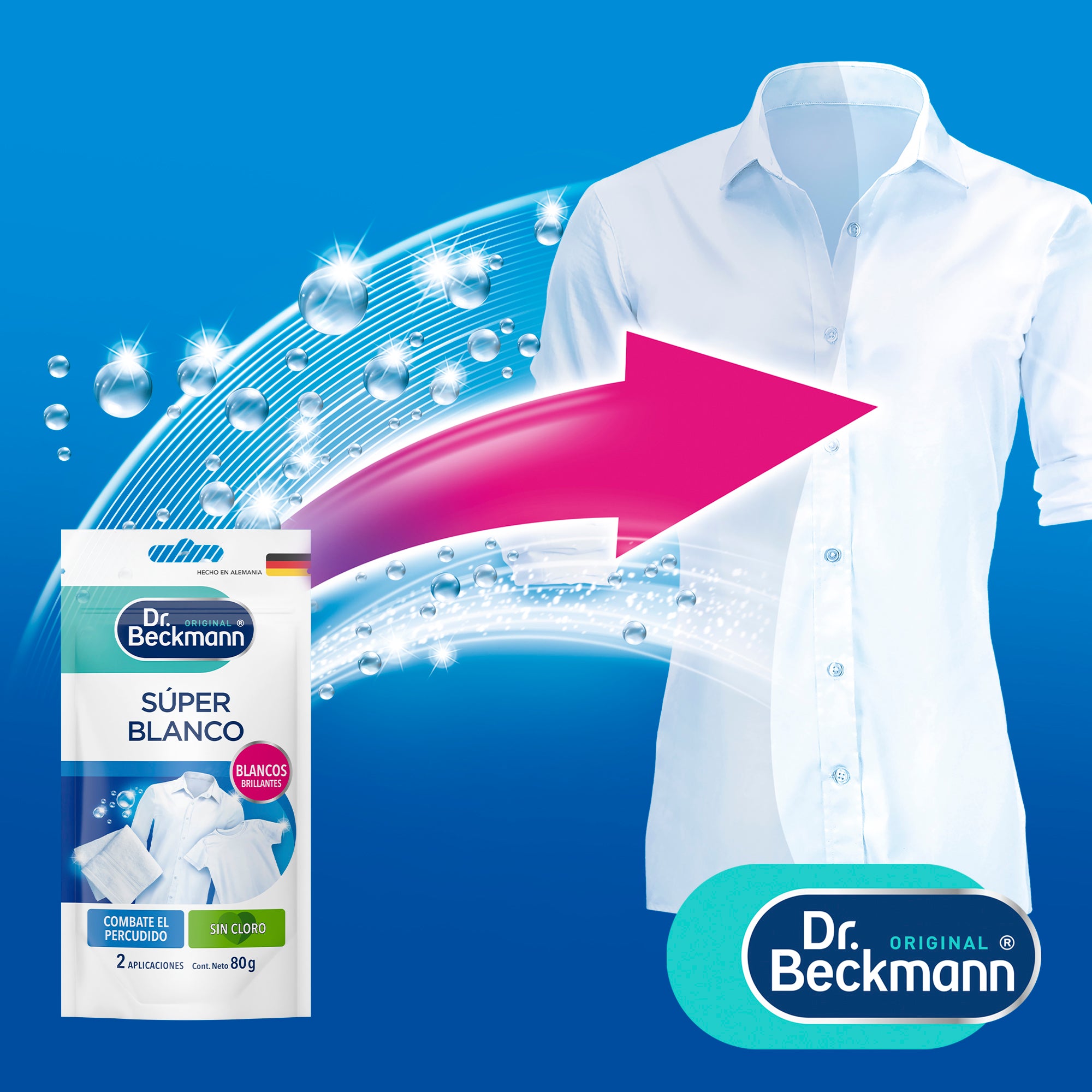 Quitamanchas Super Blanco En Polvo 80g 1u Dr.Beckmann