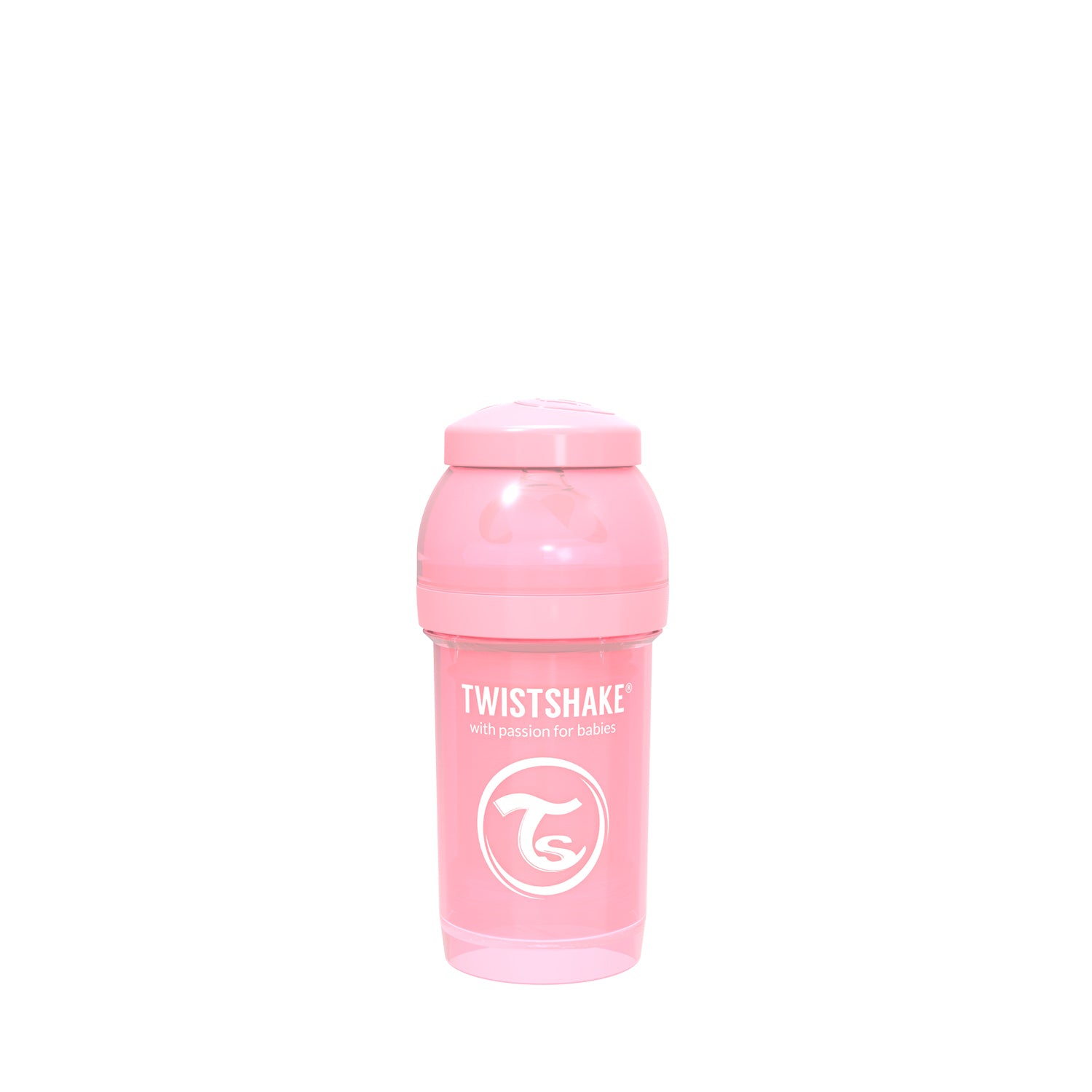 Mamadera Anti-Colico Rosado Pastel 260ml Twistshake