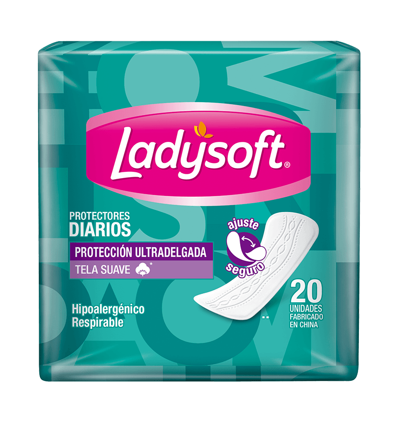 Toallas Femeninas Protectores Diarios Tela Suave 20u Ladysoft