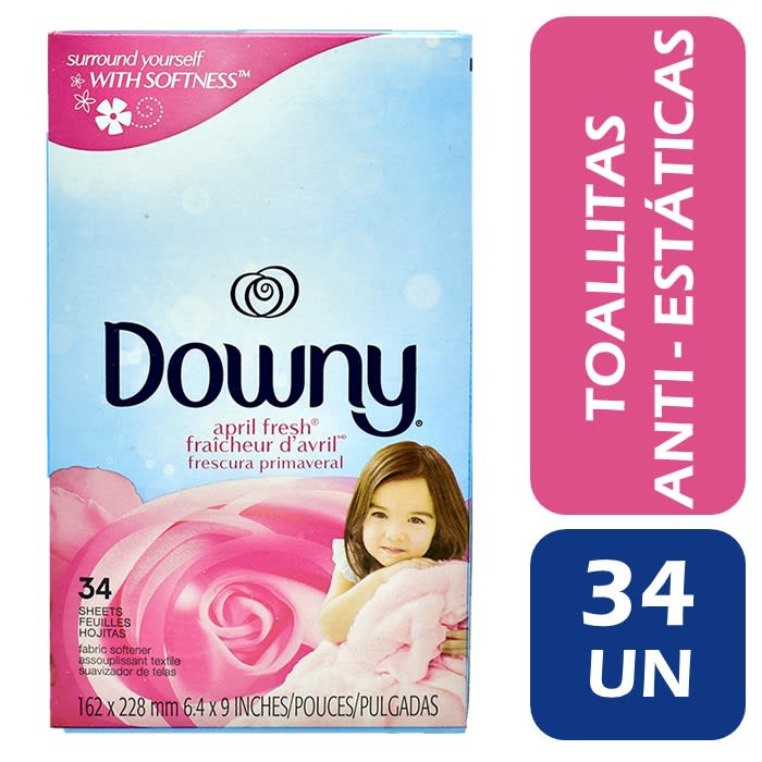 Toallas Suavizantes Antiestatica Downy 34 Un