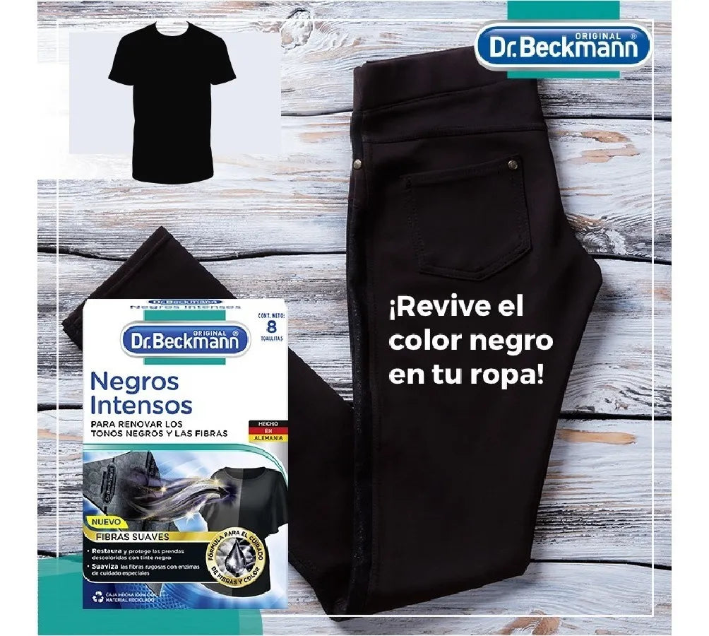 Toallitas Activas Negros Intensos 8 Un Dr.Beckmann