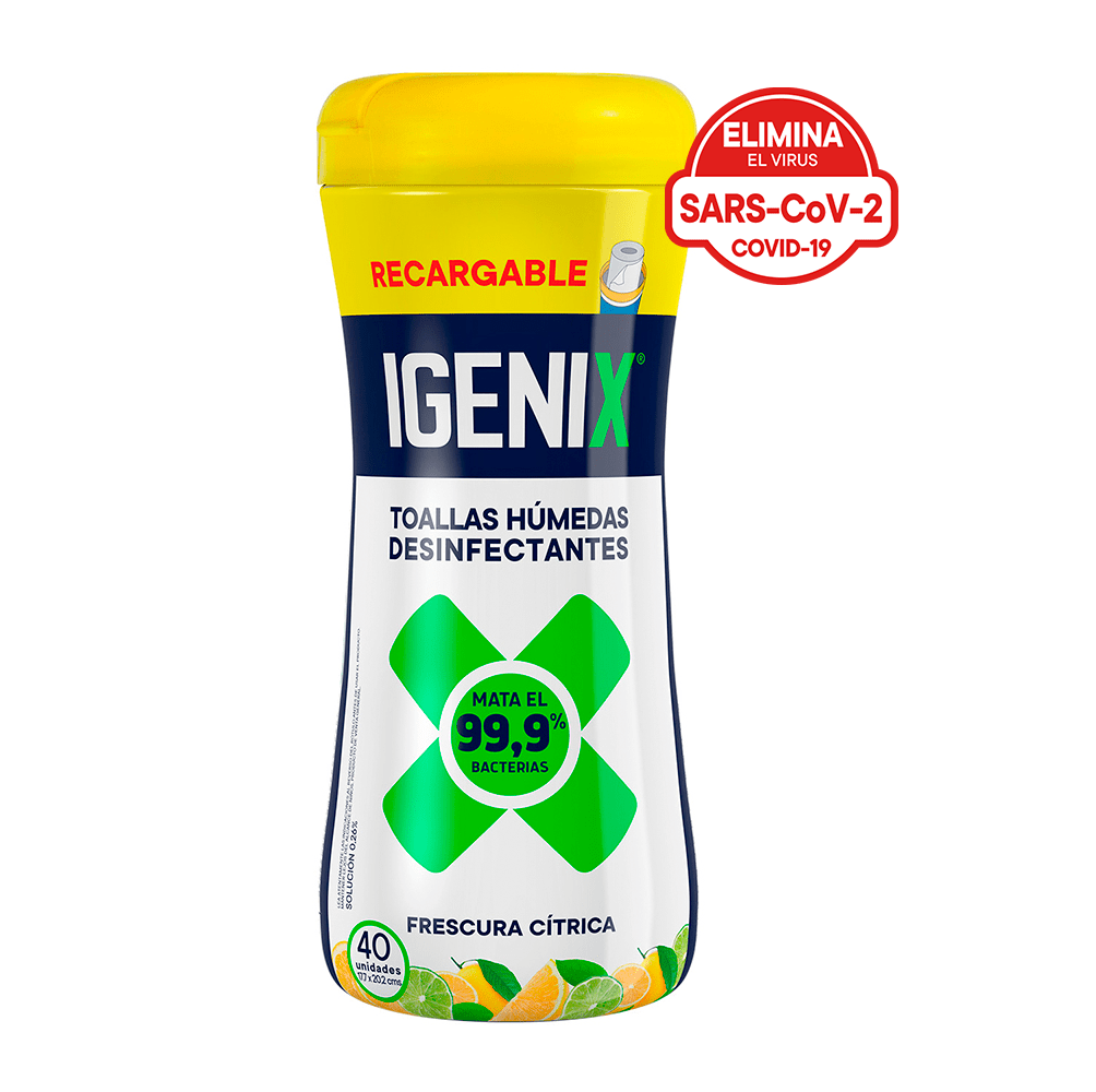 Toallitas Húmedas Desinfectantes Multiuso 40U Igenix