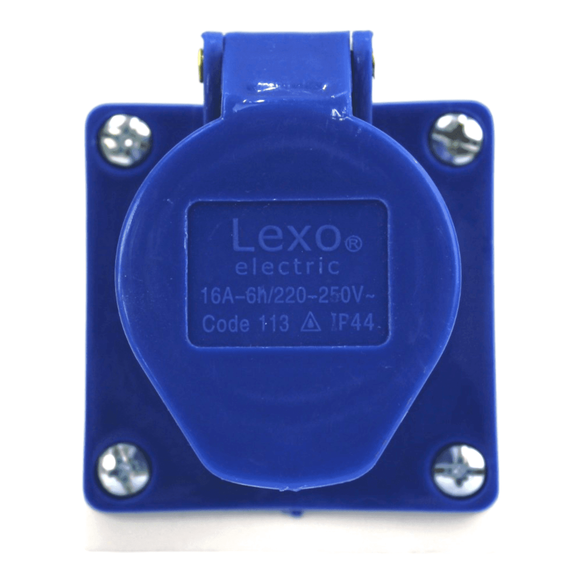 Enchufe Hembra Embutido 2p+t 16a 220v Ip44 Azul Lexo