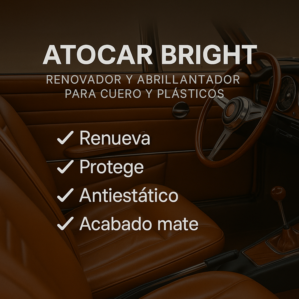 Renovador De Plastico Y Cuero Ato Bright 1L Vapohouse