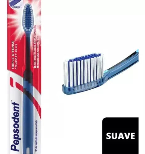 Cepillo de Dientes Triple D-Fense Suave 1u Pepsodent