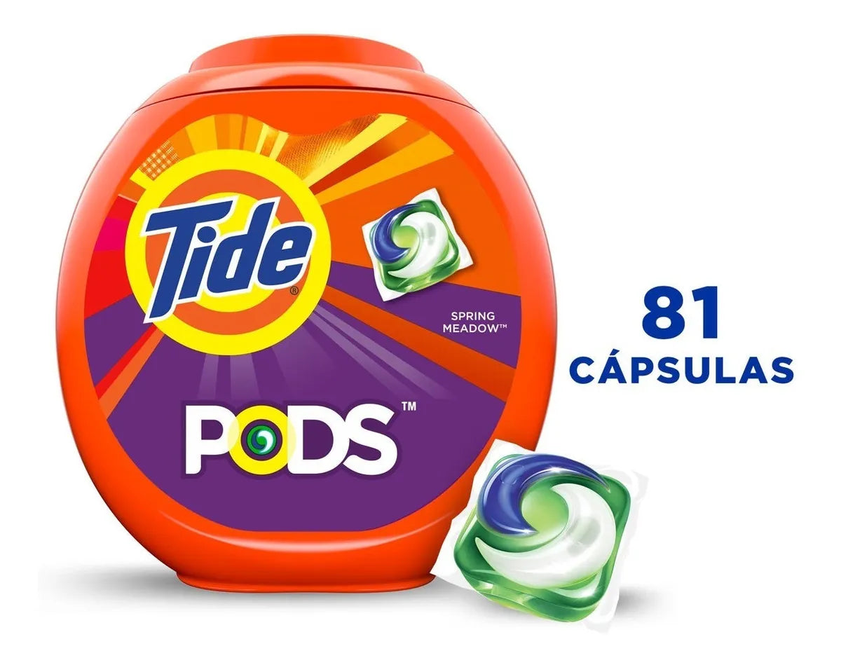 Detergente Capsulas Pods 81u 3 en 1 Tide